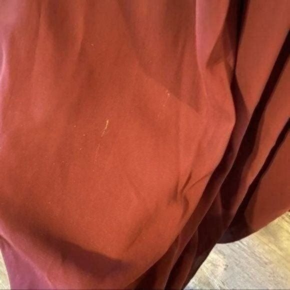 Bill Levkoff Wine Burgundy Maxi Bridesmaid Dress Sweetheart Neckline Halter 14 - Picture 4 of 6